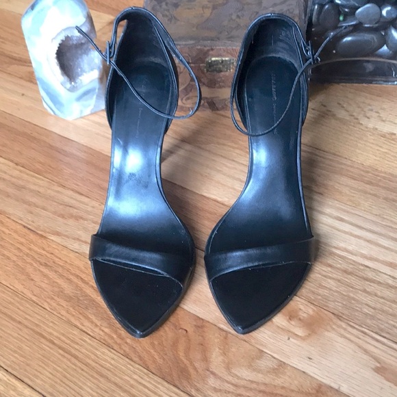 Vintage runaway Triangle Point Leather High heels pumps stilettos Whimsygoth y2k - Picture 2 of 6